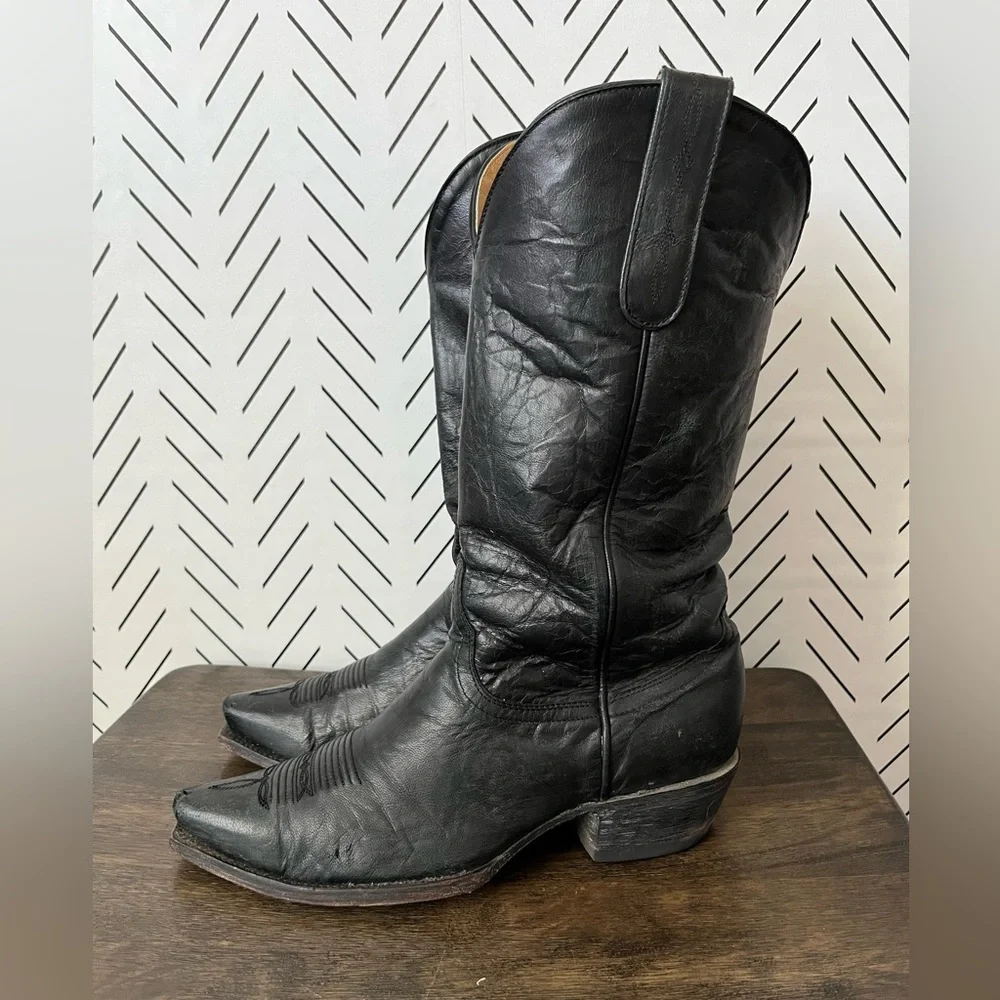 Black Cowboy Boots - Picture 2 of 5